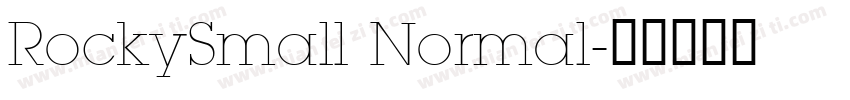 RockySmall Normal字体转换